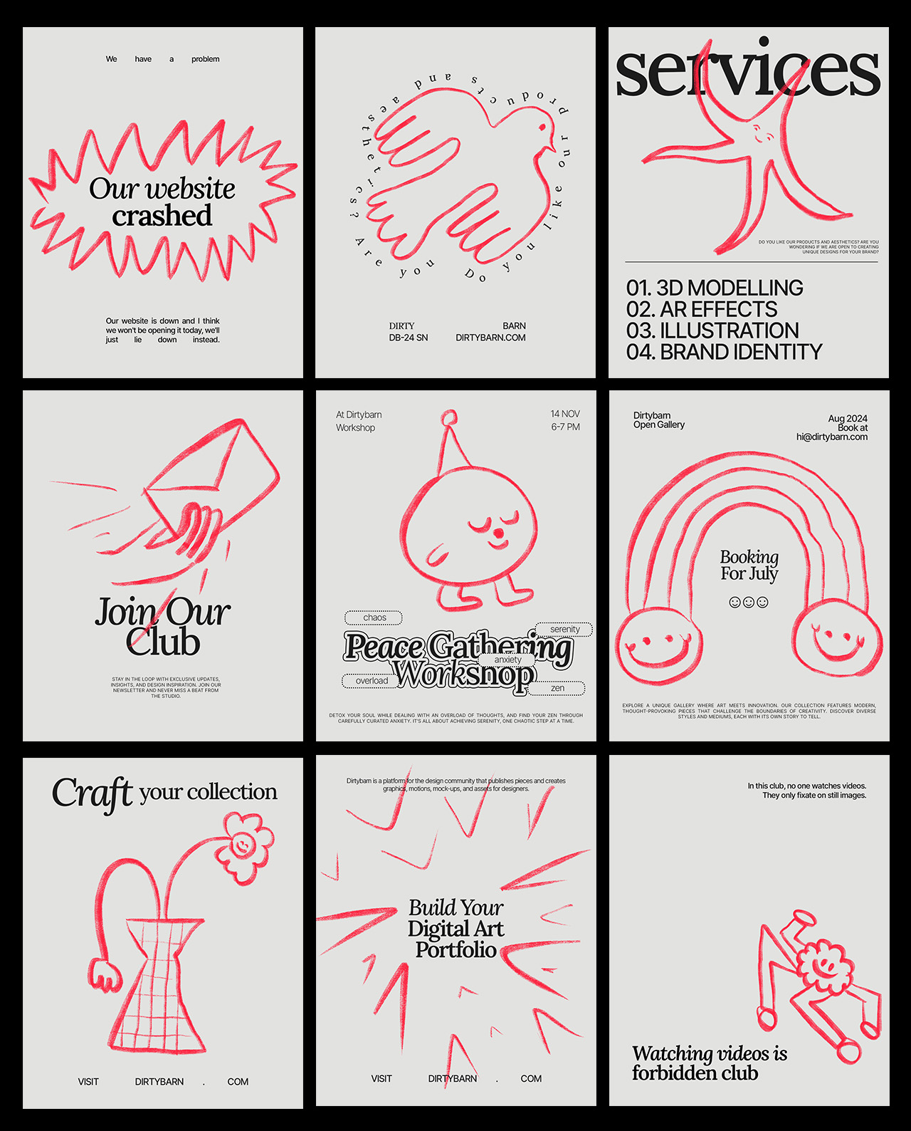 Wonky Social Media Pack - 44 Doodles, 22 Layouts gallery image 5