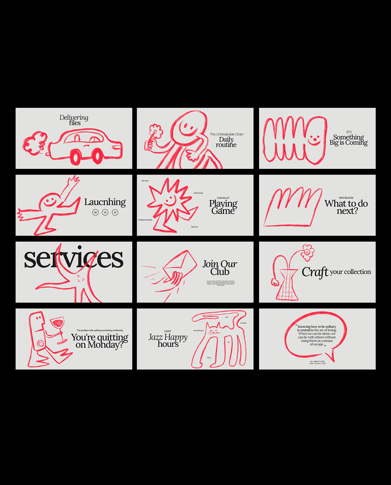 Wonky Social Media Pack - 44 Doodles, 22 Layouts gallery image 9