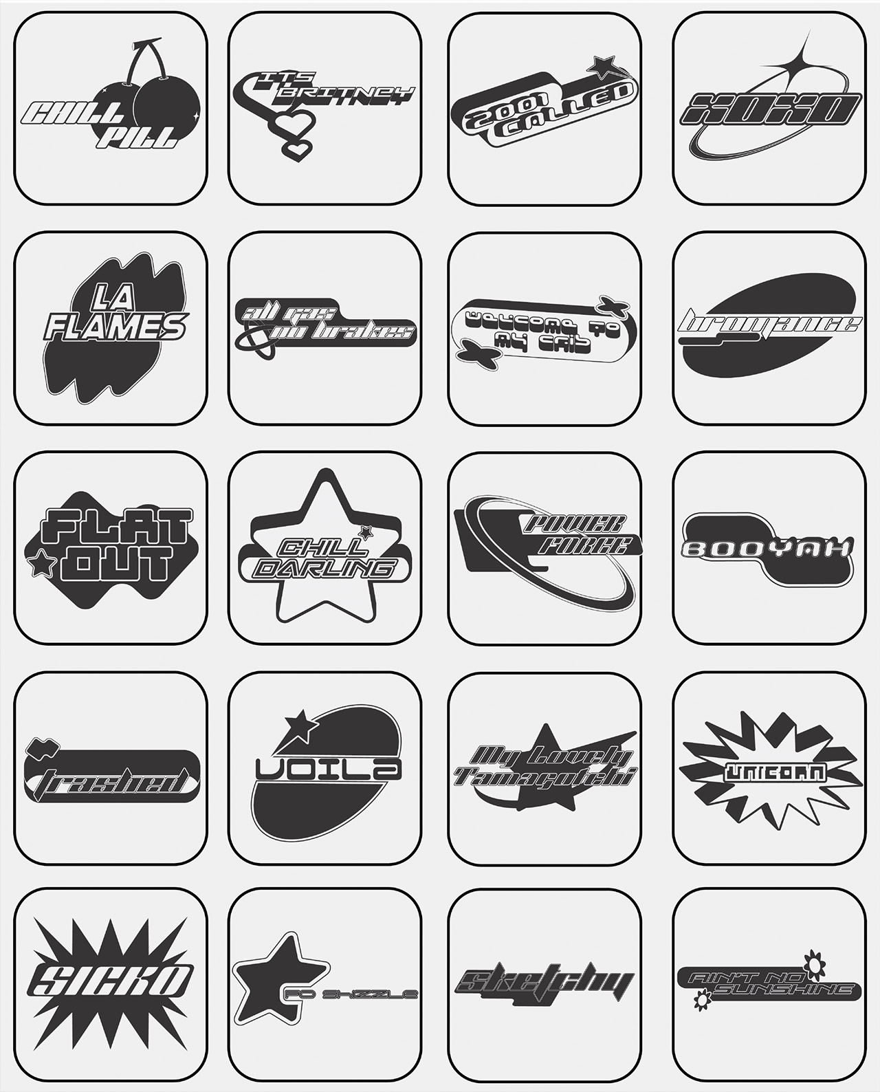 Y2K Templates - 20 Pieces gallery image 2