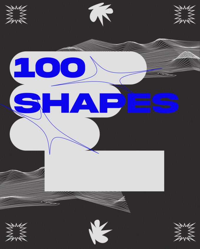 Design Elements Pack #6: 100 Organic Shapes 1