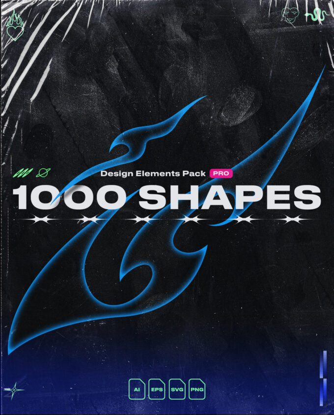 1000+ Shapes & Elements Bundle 1