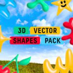 Design Elements Pack #7: 3D Vector Shapes Pack