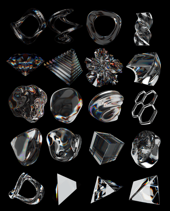 3D Chromatic Shapes Pack 2