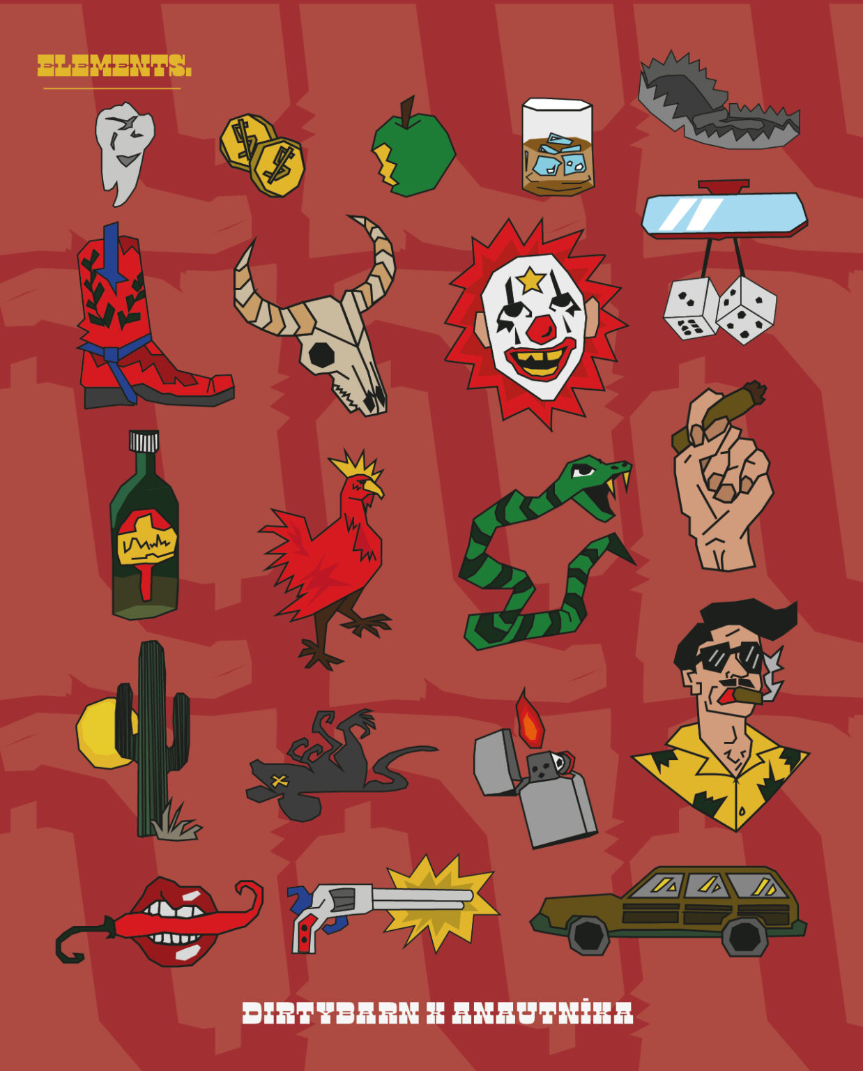 Wild West Sticker Pack 20 Pieces Dirtybarn wild-west-sticker-pack-20-pieces-dirtybarn