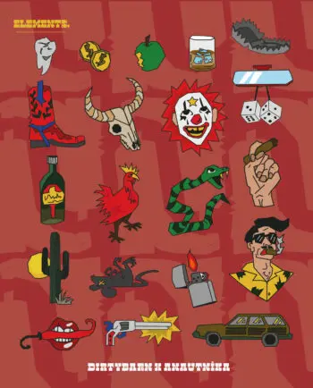 Colorful and Retro Sticker Pack - 20 Pieces » Dirtybarn