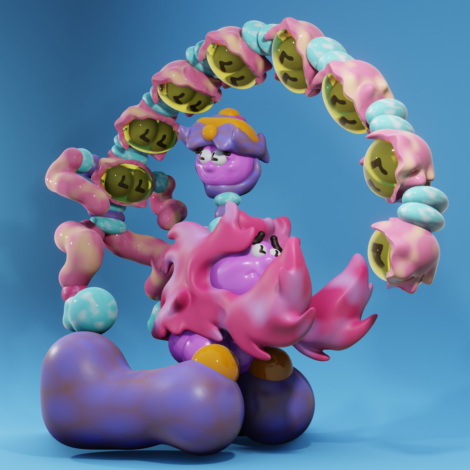 Sam Wood's absurd and colorful 3D world 1
